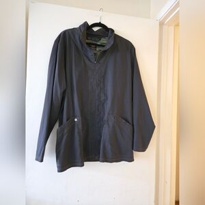 Dickies Women's Gray Zip-Front Scrub Jacket